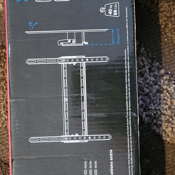 Flat and tilt TV wall mount - Picture 4 of 5